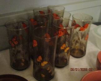 MCM butterfly tumblers