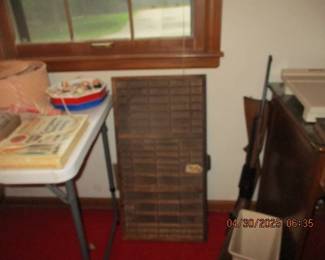 Old printer's drawer
