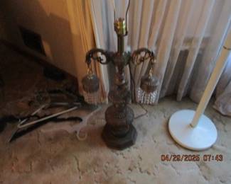 Antique brass lamp
