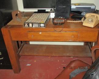 Antique wood desk