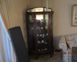 antique curio cabinet