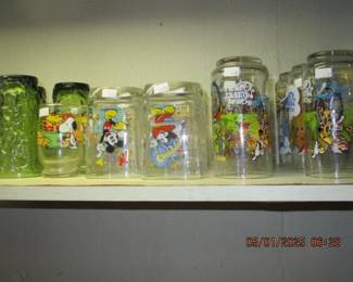 Various cartoon tumblers