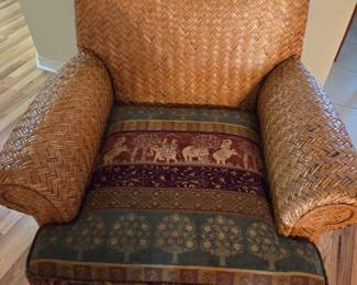 #68 - $340 - Pair of wicker armchairs, great quality