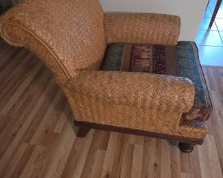 #68 - $340 - Pair of wicker armchairs, great quality