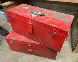 (2) Snap-On tool boxes w/trays