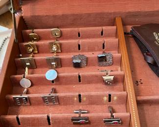 Cufflinks and case