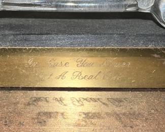Racecar plaque says in case you never get a real one