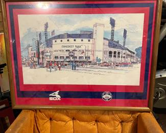 Comiskey Park Print Framed