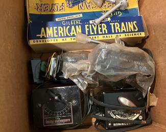 American Flyer trains, tracks and contollers