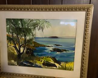 Watercolor signed Dickie