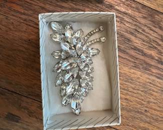 Rhinestone brooch