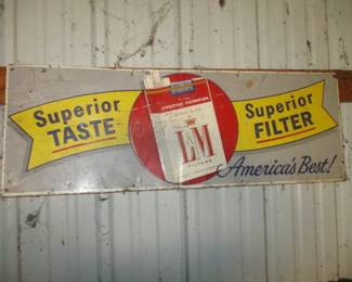 L&M Cigarette Sign