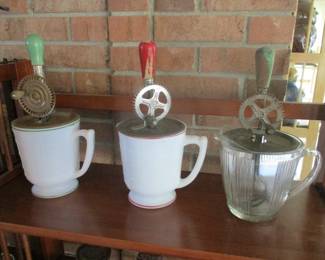 Vintage Hand Crank Egg Beaters