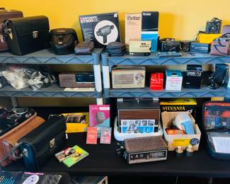 Vintage electronics, vintage cameras, vintage camcorders and video cameras, vintage lenses