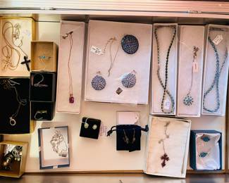 Sterling silver jewelry, necklaces, earrings, etc