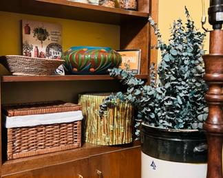 Vintage beer steins, vintage pots/planters, stoneware crock