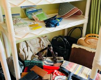 Vintage hats and purses