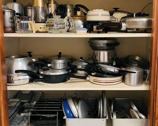 Vintage pots and pans, vintage cooking equipment