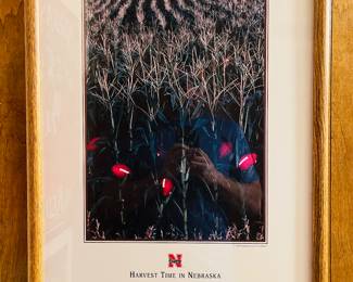 Vintage “Harvest Time in Nebraska” poster