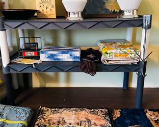 Vintage art deco ceiling lights, vintage tapestries, vintage art artwork