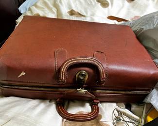 Presto Vintage leather briefcase Italy