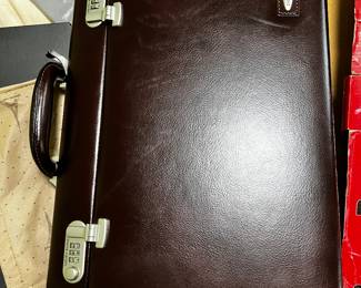 Pierre Cardin leather briefcase