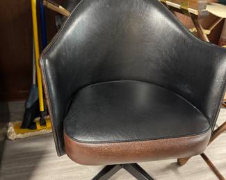 MCM swivel barrel back chair