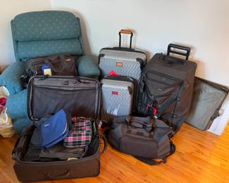 Briggs & Riley suitcases, TUMI suitcases and bags