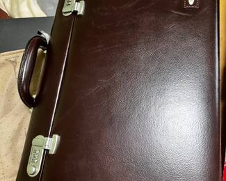 Pierre Cardin leather briefcase