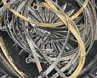 There is a good selection of Sterling Silver Bracelets and Necklaces