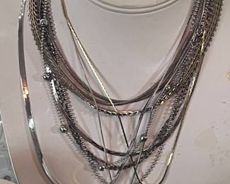 There is a good selection of Sterling Silver Bracelets and Necklaces