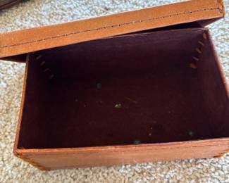 Small leather box