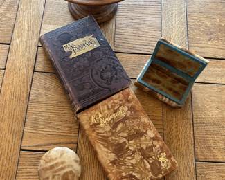 Vintage books, Decorative marble boxes