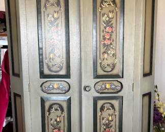 Hand painted cabinet/armoire