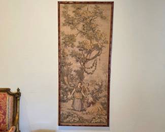French tapestry signed F. Goya