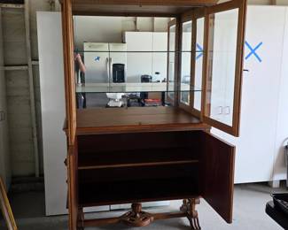Antique 19th century French Renaissance style display cabinet