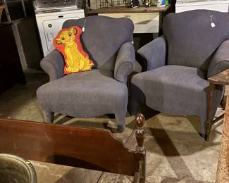 two nice side chairs. Washer and Dryer. Maytag and GE. Great condition.