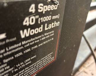 4 Speed 40" Wood Lathe