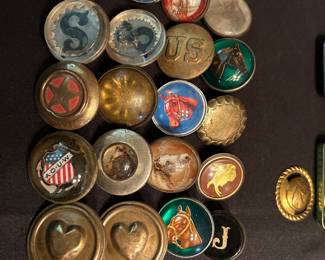 ANTIQUE BRIDLE ROSETTES