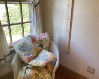 Wicker rocker, Beatrix Potter accessories