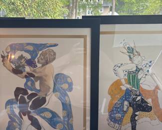 4 LEON BAKST LITHOGRAPHS