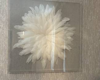 WEST ELM FEATHER ART