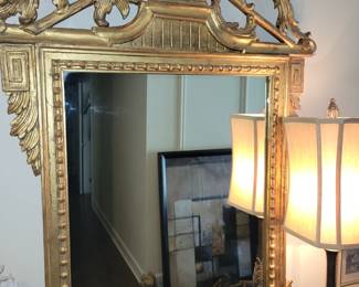Ornate gold mirror