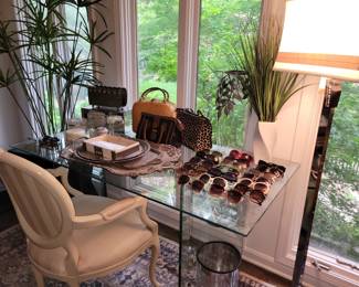 Glass desk