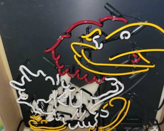 Jayhawk neon sign