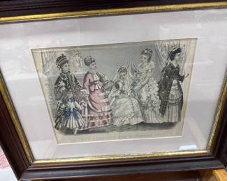 Godey's Fashions For November 1873 Framed