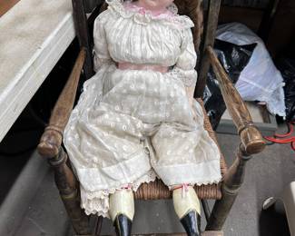 1800s Wax Face Doll
