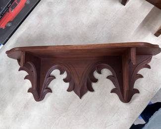 Wood Carved Wall Shelf