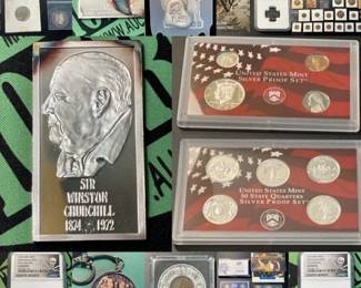 Morgan Dollars - Peace Dollars - Silver - Pirate Coins
Morgan and Peace Dollars are all from the former Hertel Stamp and Coin Co. of Buffalo, NY.
Randomly Pulled from the collection, specified conditions based on the envelope they were stored.
Pirate Money
Custom Limited Edition AUCTIONROCKET hand poured Silver Coin!
Penny Collectibles