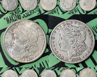 Morgan Dollars - Peace Dollars - Silver - Pirate Coins
Morgan and Peace Dollars are all from the former Hertel Stamp and Coin Co. of Buffalo, NY.
Randomly Pulled from the collection, specified conditions based on the envelope they were stored.
Pirate Money
Custom Limited Edition AUCTIONROCKET hand poured Silver Coin!
Penny Collectibles
